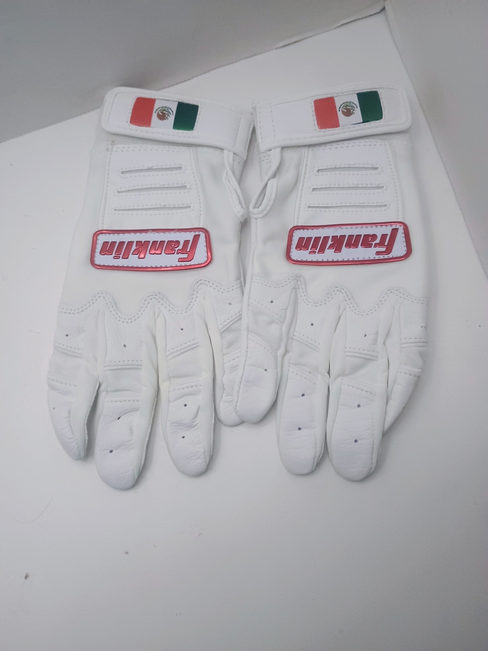 Franklin CFX Chrome Series Adult Baseball Batting Mexican Flag Design Gloves
